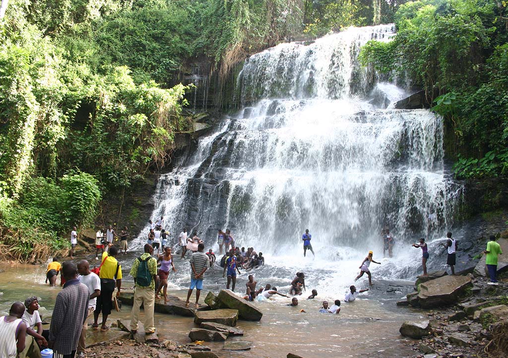 Waterfall in Ghana’s Eastern Region: Boti